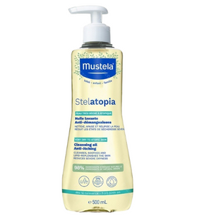 Очищуюча олійка для ванни MUSTELA Stelatopia+ Cleansing Oil, 500 мл 3504105034306 фото