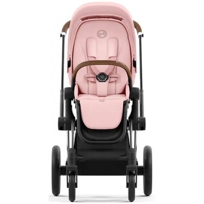 Прогулянкова коляска Cybex Priam 4.0 Chrome Brown Flame Peach Pink 521002319/523000763 фото
