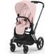 Прогулянкова коляска Cybex Priam 4.0 Matt Black Flame Peach Pink 521002331/523000763 фото 1