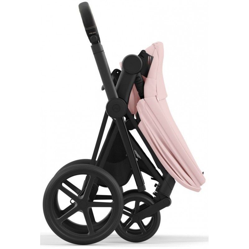 Прогулянкова коляска Cybex Priam 4.0 Matt Black Flame Peach Pink 521002331/523000763 фото