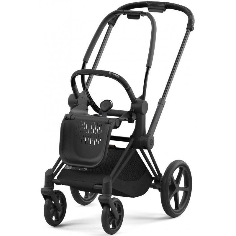 Прогулянкова коляска Cybex Priam 4.0 Matt Black Flame Peach Pink 521002331/523000763 фото