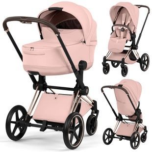Коляска 2 в 1 Cybex Priam 5.0 Style Peach Pink Rose gold 526000221/r фото