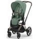 Прогулянкова коляска Cybex Priam 4.0 Rose gold Flame Leaf Green 521002337/523000773 фото 1
