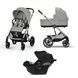 Коляска 3 в 1 Cybex Balios S Lux 2025 Stone Grey mit Aton B2 i-Size Volcano Black 524001179/521003589 фото 1