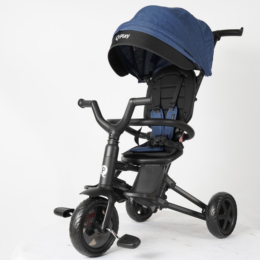 Велосипед триколісний складний Qplay Nova Niello Blue S700-12Nova+EvaBlue фото