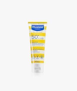 Сонцезахист Mustela водостійке молочко з народження SPF 50+ 40 мл 3504105036768 фото