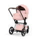 Коляска 2 в 1 Cybex Priam 5.0 Style Peach Pink Chrome Brown 526000201/r фото 2