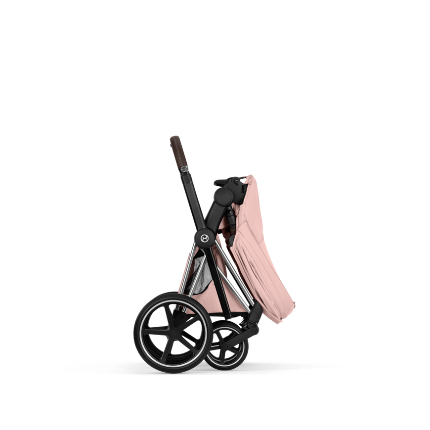 Коляска 2 в 1 Cybex Priam 5.0 Style Peach Pink Chrome Brown 526000201/r фото