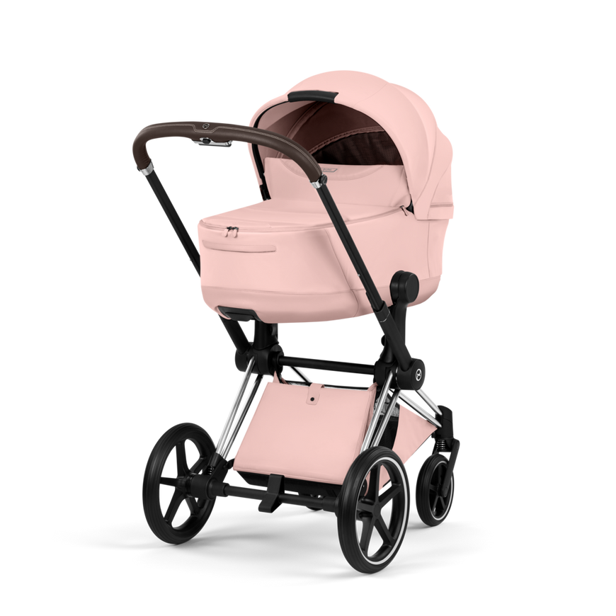 Коляска 2 в 1 Cybex Priam 5.0 Style Peach Pink Chrome Brown 526000201/r фото