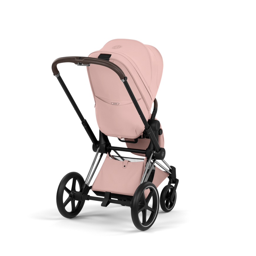 Коляска 2 в 1 Cybex Priam 5.0 Style Peach Pink Chrome Brown 526000201/r фото