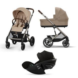 Коляска 3 в 1 Cybex Balios S Lux 2025 Almond Beige mit Cloud G i-Size Magic Black 524001211/524001361 фото