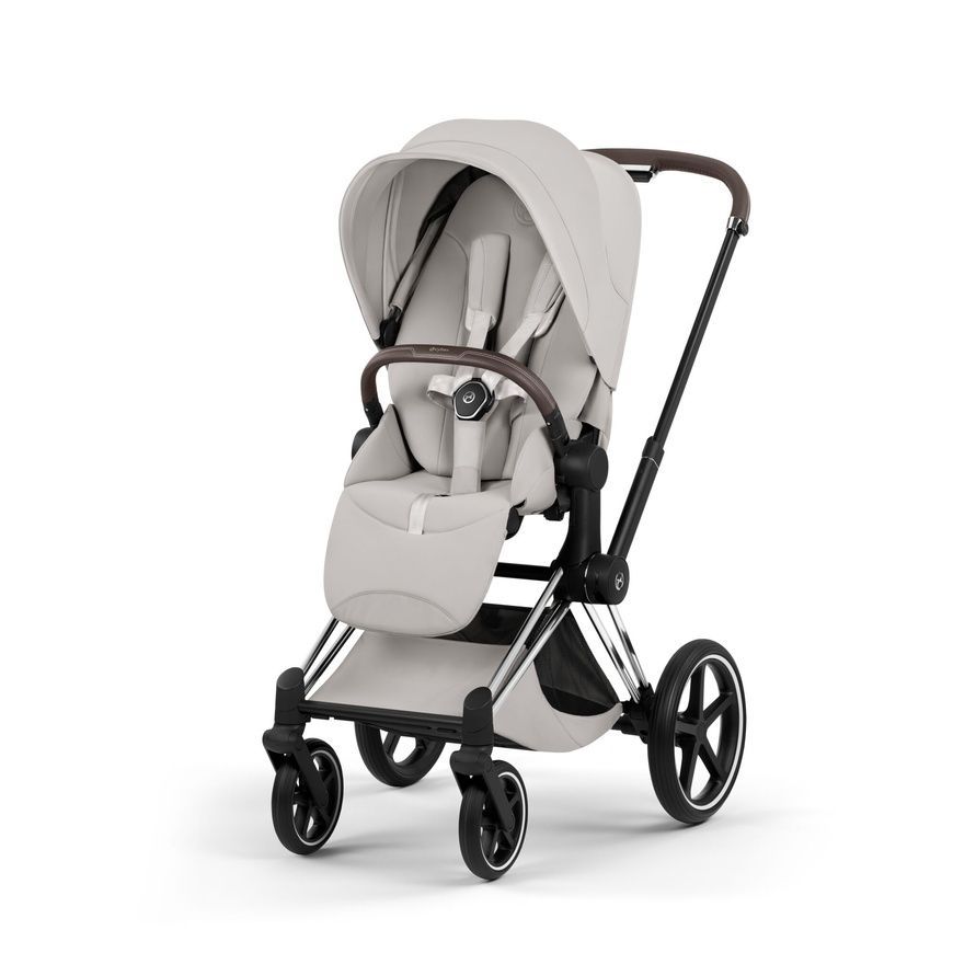Коляска 2 в 1 Cybex Priam 5.0 Style City Grey Chrome Brown 526000201/526000359 фото