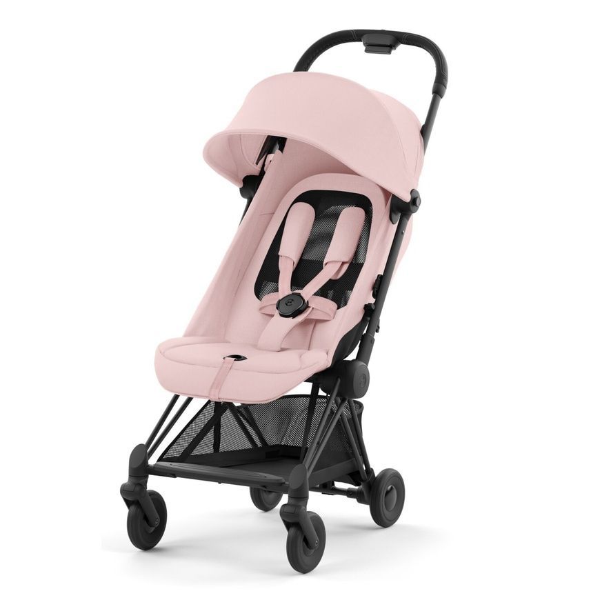 Прогулянкова коляска Cybex Coya Matt Black Frame Peach Pink 522004345 фото