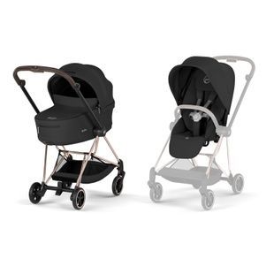 Коляска Cybex Mios 5.0 Comfort Rosegold Sepia Black 526000089 фото