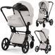 Коляска 2 в 1 Cybex Priam 5.0 Style City Grey Matt Black 526000211/526000359 фото 1