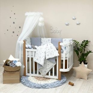 Комплект Маленька Соня Happy night Галактика сірий 02107233 фото