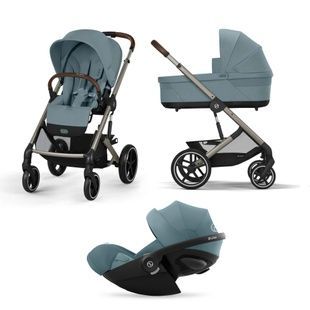 Коляска 3 в 1 Cybex Balios S Lux 2025 Stormy Blue mit Cloud G i-Size Stormy Blue Plus 524001195/524001393 фото