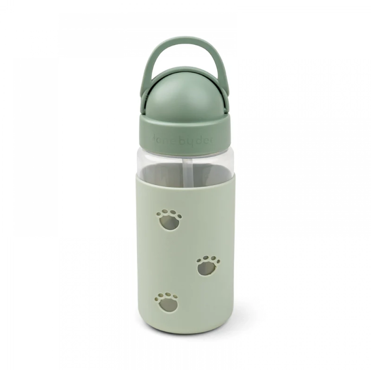 Пляшка з трубочкою DoneByDeer Easy-grip Elphee Зелена 350 мл 1039443 фото