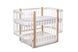 Дитяче ліжечко DeSon Svitanok Maxi з маятником, біло-букове DS-802maxi фото 12