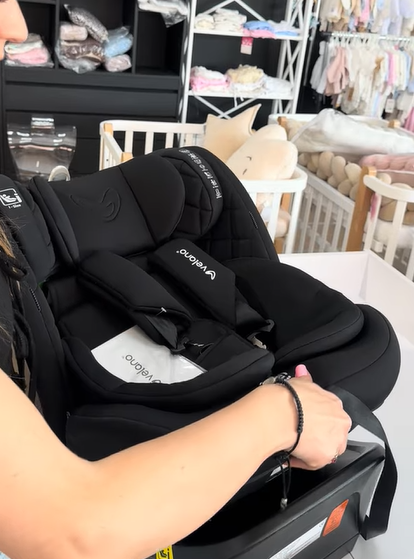 Автокрісло VELANO Vento 360&deg; i-Size 40&ndash;150 см, ISOFIX + опорна нога, grey 38829 фото