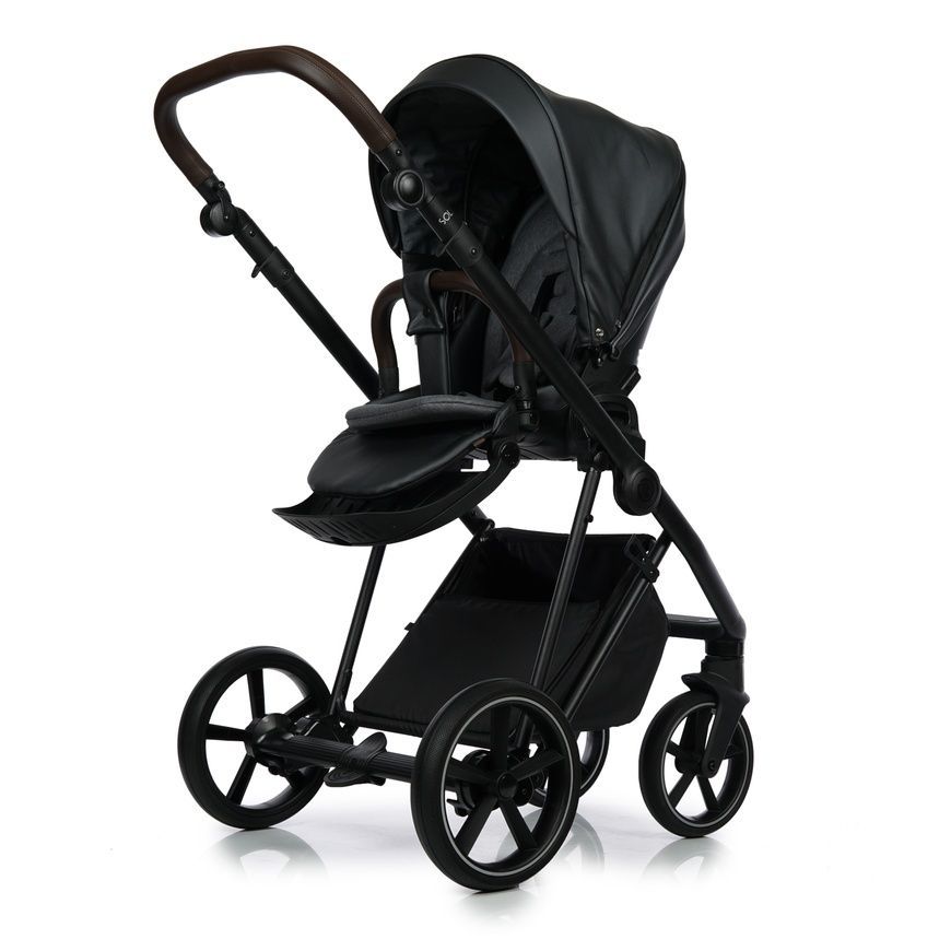 Коляска 2 в 1 Roan Ivi 2.0 Pearl Black ECO R-IE-PB фото