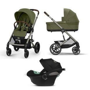 Коляска 3 в 1 Cybex Balios S Lux 2025 Moss Green mit Aton B2 i-Size Volcano Black 525000105 фото