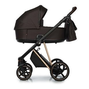 Коляска 2 в 1 Roan Ivi 2.0 Chocolate ECO Rose Gold R-IE-CEG фото