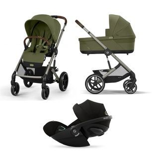 Коляска 3 в 1 Cybex Balios S Lux 2025 Moss Green mit Cloud G i-Size Magic Black 525000105/524001361 фото