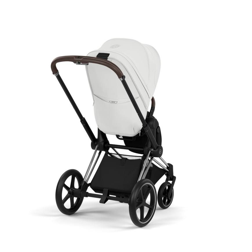 Коляска 2 в 1 Cybex Priam 5.0 Style Off White Chrome Brown 526000201/526000383 фото