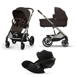 Коляска 3 в 1 Cybex Balios S Lux 2025 Chocolate Brown mit Cloud G i-Size Magic Black 525000113/524001361 фото