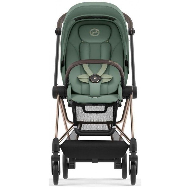 Прогулянкова коляска Cybex Mios 4.0 Rose gold Flame Leaf Green 5190106-02 фото