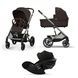 Коляска 3 в 1 Cybex Balios S Lux 2025 Chocolate Brown mit Cloud G i-Size Moon Black Plus 525000113/523001151 фото 1