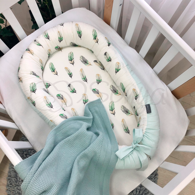 Кокон позиціонер Baby Design Перо м'ята 5019405 фото