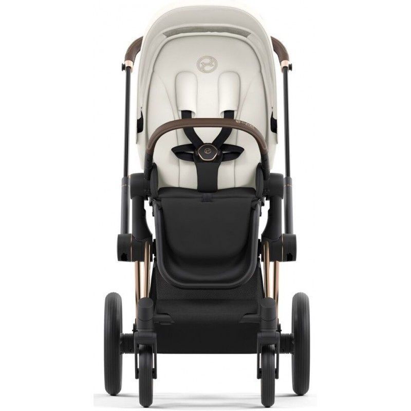 Прогулянкова коляска Cybex Priam 4.0 Rose gold Flame Off White 521002337/523000753 фото