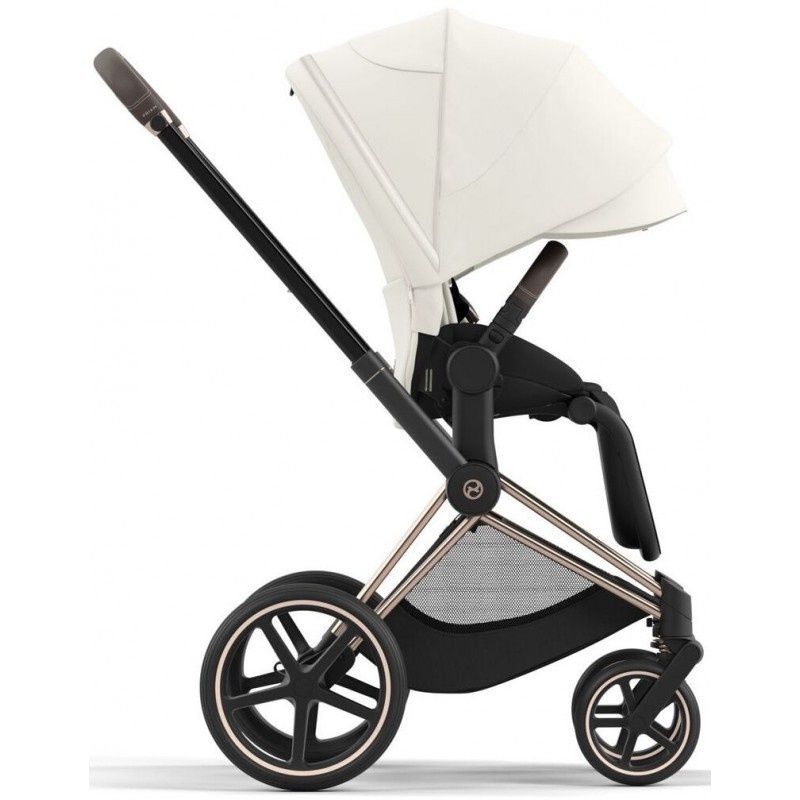 Прогулянкова коляска Cybex Priam 4.0 Rose gold Flame Off White 521002337/523000753 фото