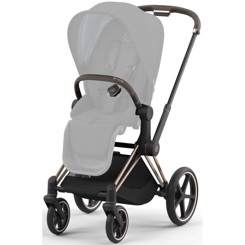 Прогулянкова коляска Cybex Priam 4.0 Rose gold Flame Off White 521002337/523000753 фото