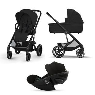 Коляска 3 в 1 Cybex Balios S Lux 2025 Moon Black mit Cloud G i-Size Moon Black Plus 524001171/523001151 фото