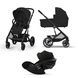 Коляска 3 в 1 Cybex Balios S Lux 2025 Moon Black mit Cloud G i-Size Moon Black Plus 524001171/523001151 фото 1